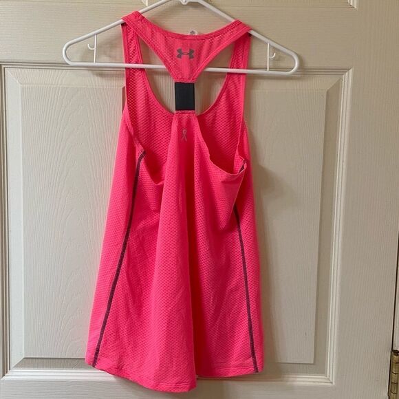 Under Armour Run Heat Gear Tank Top Pink - Picture 5 of 7